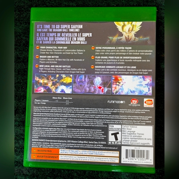 DRAGON BALL Xenoverse 2 | Sony Xbox One | Complete Game in Box | VG+ - Picture 3 of 4